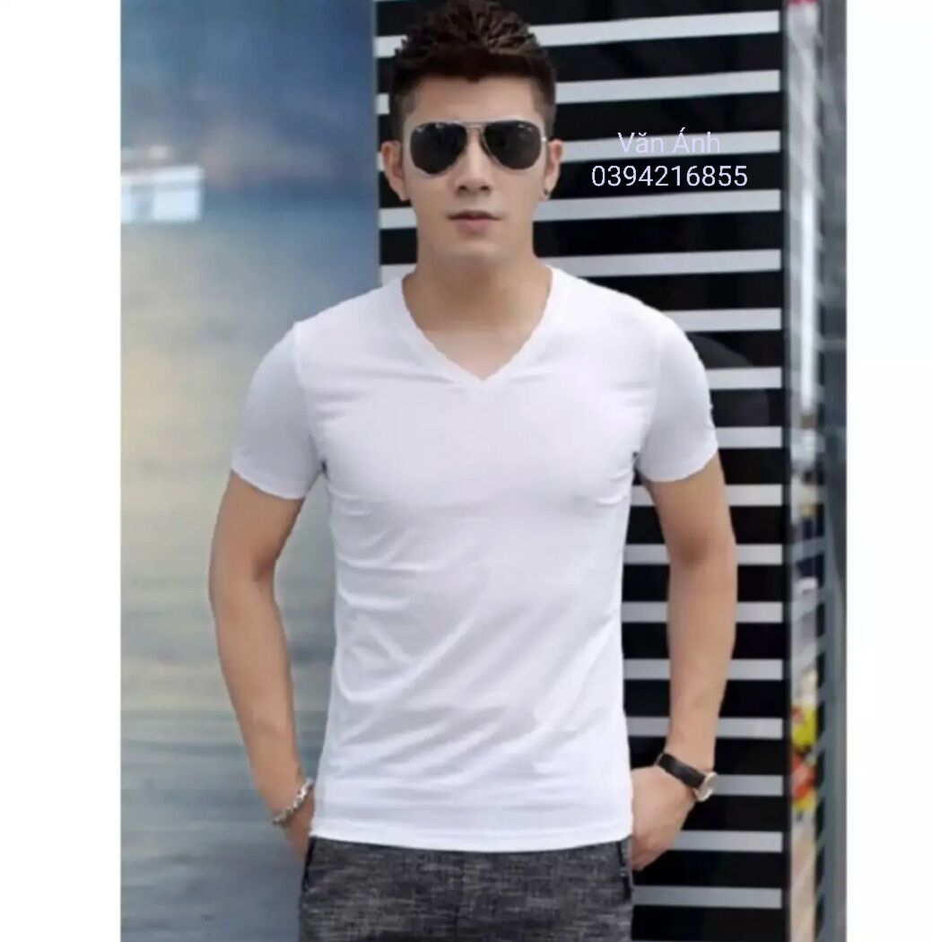 Áo lot nam Lính  màu trắng cố tim