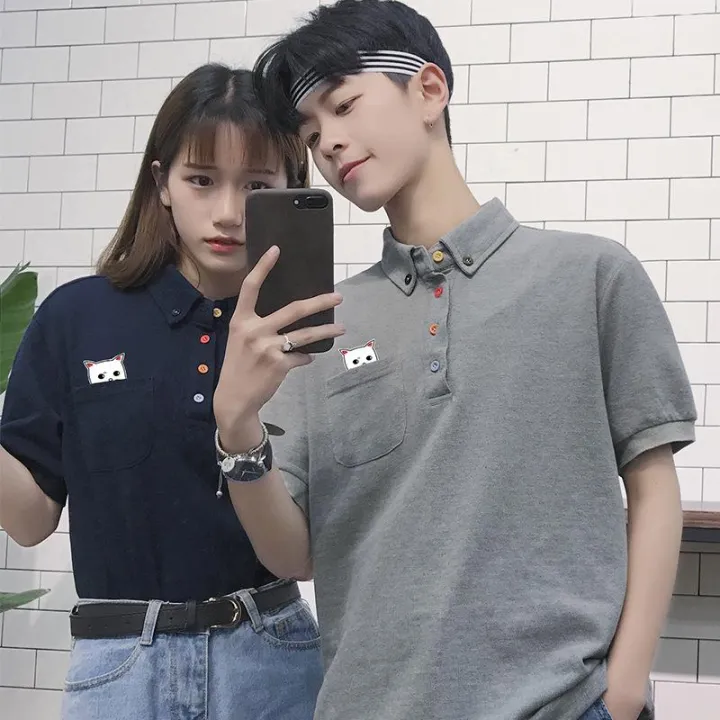 Áo phông thể thao/Áo phông nam, cộc tay, họa tiết in hoa, tay lỡ, họa tiết mặt mèo, phù hợp cho mùa hè, phong cách học sinh, cập nhật xu hướng thời trang9, mẫu mới nhất, hàng chất