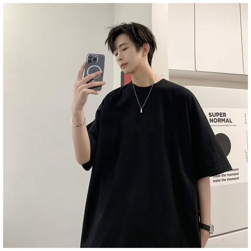 Áo phông Trơn oversize Đen Trắng 100% Cotton, Áo thun Trơn form rộng nam nữ 100% Cotton Local Brand Bii Shop.