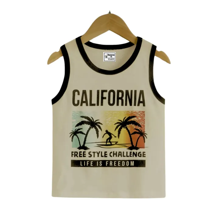 Áo Thun Ba Lỗ Nam California Trúc Quỳnh Co Lựa Chọn Hoàn Hảo Cho Phái Mạnh Bé 12kg đến 33kg