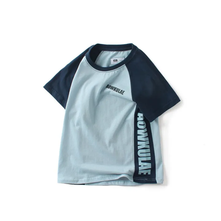 Áo thun bé trai AKL 25kg đến 45kg, áo phông bé trai 5 đến 14 tuổi nặng hàng Quảng Châu cao cấp