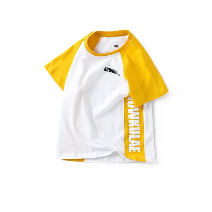 Áo thun bé trai AKL 25kg đến 45kg, áo phông bé trai 5 đến 14 tuổi nặng hàng Quảng Châu cao cấp