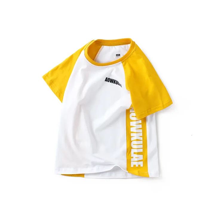 Áo thun bé trai AKL 25kg đến 45kg, áo phông bé trai 5 đến 14 tuổi nặng hàng Quảng Châu cao cấp