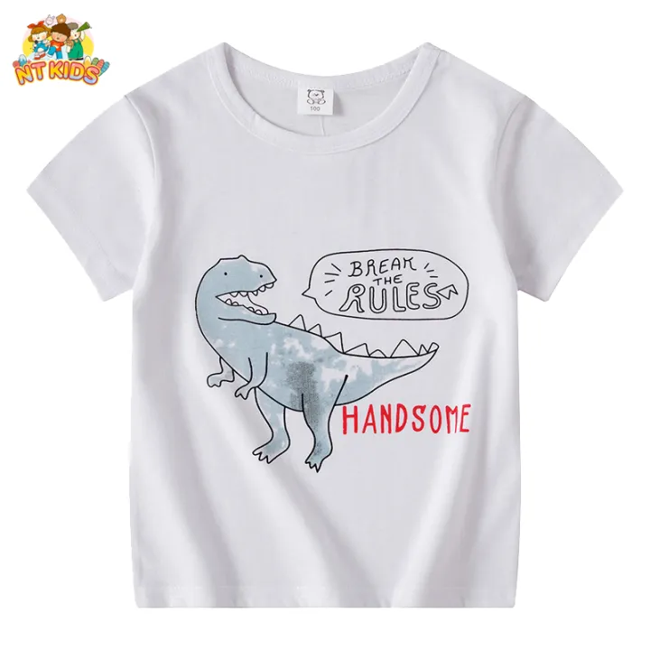 Áo Thun Bé Trai Bé Gái NT KIDS Chất Liệu COTTON Họa Tiết Chũ Dễ Thương