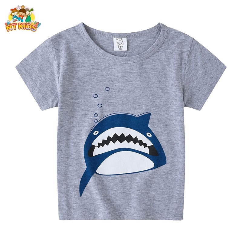 Áo Thun Bé Trai Bé Gái NT KIDS Chất Liệu COTTON Họa Tiết Chũ Dễ Thương