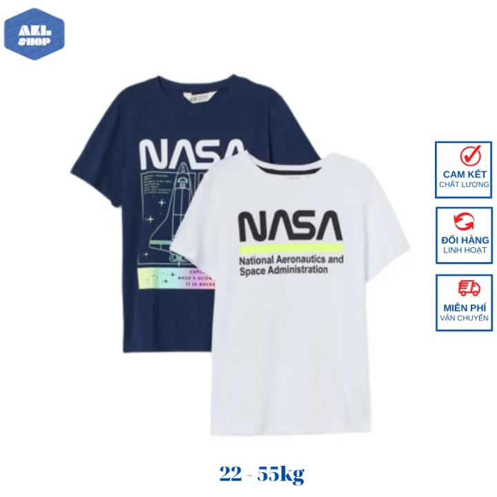 Áo thun bé trai xuất dư size đại 22kg đến 43kg H.M, áo phông cotton cho bé trai 5 tuổi đến 13 tuổi