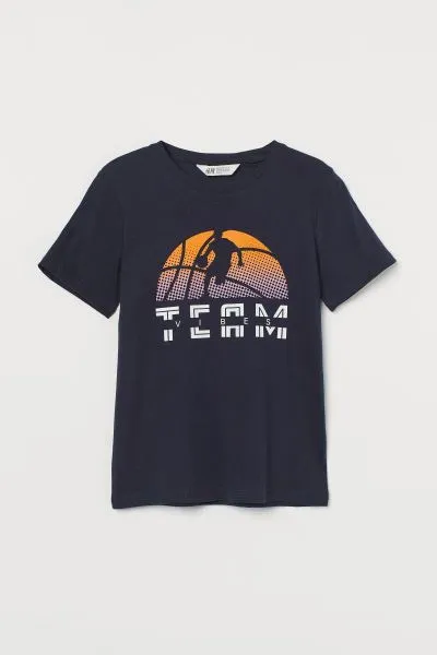 Áo thun bé trai xuất dư size đại 22kg đến 43kg H.M, áo phông cotton cho bé trai 5 tuổi đến 13 tuổi