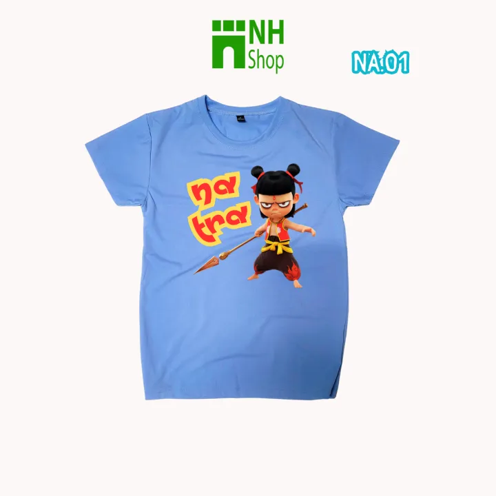 Áo thun cho bé in hình Na tra dễ thương, từ 9kg đến BIG SIZE 110kg, áo phông cho bé nhiều màu - NH Shop