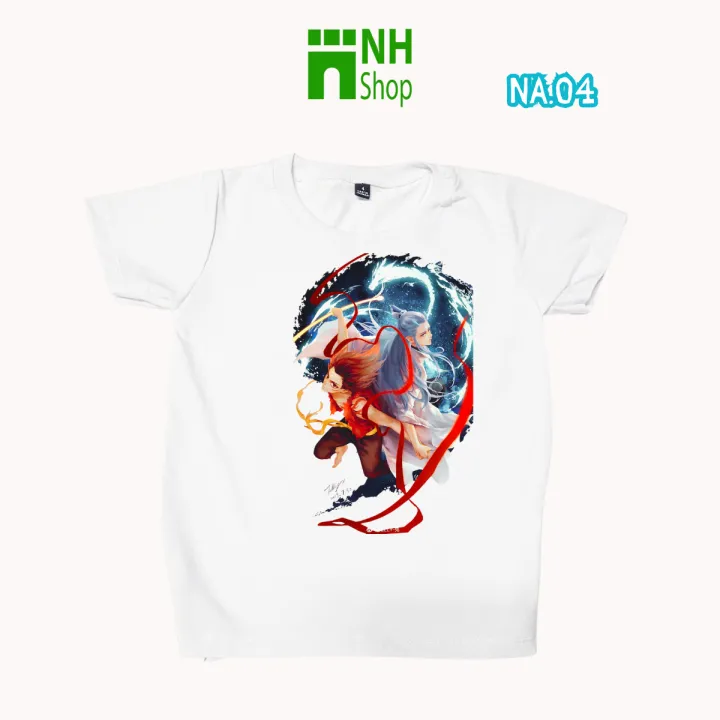 Áo thun cho bé in hình Na tra dễ thương, từ 9kg đến BIG SIZE 110kg, áo phông cho bé nhiều màu - NH Shop