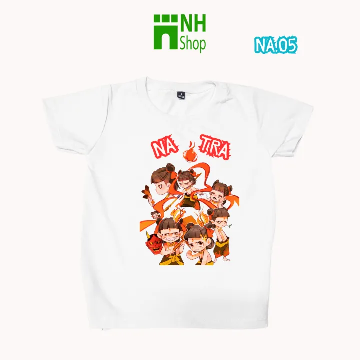 Áo thun cho bé in hình Na tra dễ thương, từ 9kg đến BIG SIZE 110kg, áo phông cho bé nhiều màu - NH Shop