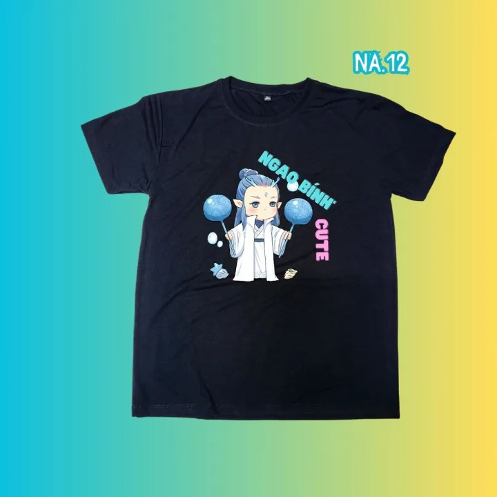 Áo thun cho bé từ 9kg đến BIG SIZE 110kg, áo phông cotton cho bé in hình NA TRA cute - NH SHOP