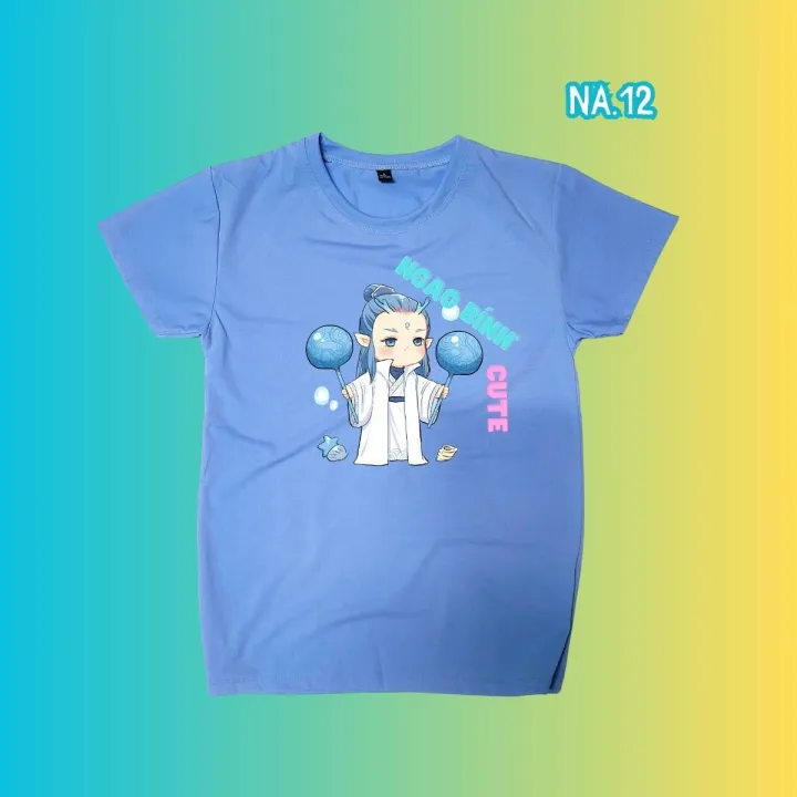 Áo thun cho bé từ 9kg đến BIG SIZE 110kg, áo phông cotton cho bé in hình NA TRA cute - NH SHOP