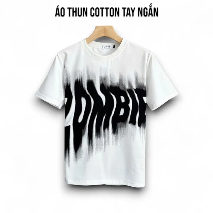 Áo Thun Cổ Tròn ZOMBIE Tay Ngắn Vải Cotton Co Giãn 4 Chiều Form Regular Fit - TUTEE