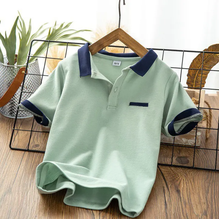 Áo thun Cotton Có cổ CÁ SẤU, áo polo cho bé siêu mát 2024