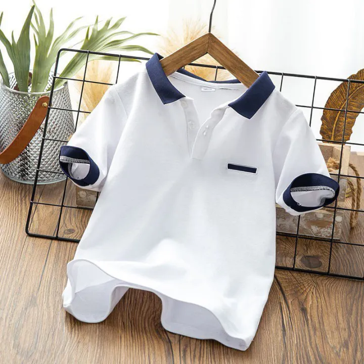 Áo thun Cotton Có cổ CÁ SẤU, áo polo cho bé siêu mát 2024