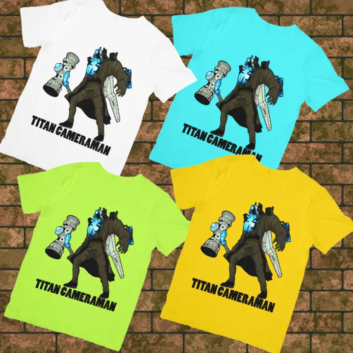Áo thun in hình Titan Cameraman BOSS Skibidi Toilet Quái Vật Người Máy Ảnh dành cho bé ( Mẫu CAMERAMAN02)