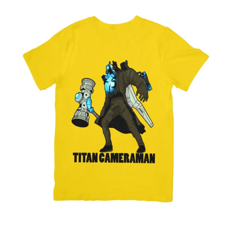 Áo thun in hình Titan Cameraman BOSS Skibidi Toilet Quái Vật Người Máy Ảnh dành cho bé ( Mẫu CAMERAMAN02)