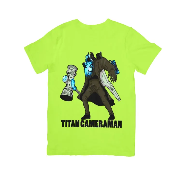 Áo thun in hình Titan Cameraman BOSS Skibidi Toilet Quái Vật Người Máy Ảnh dành cho bé ( Mẫu CAMERAMAN02)