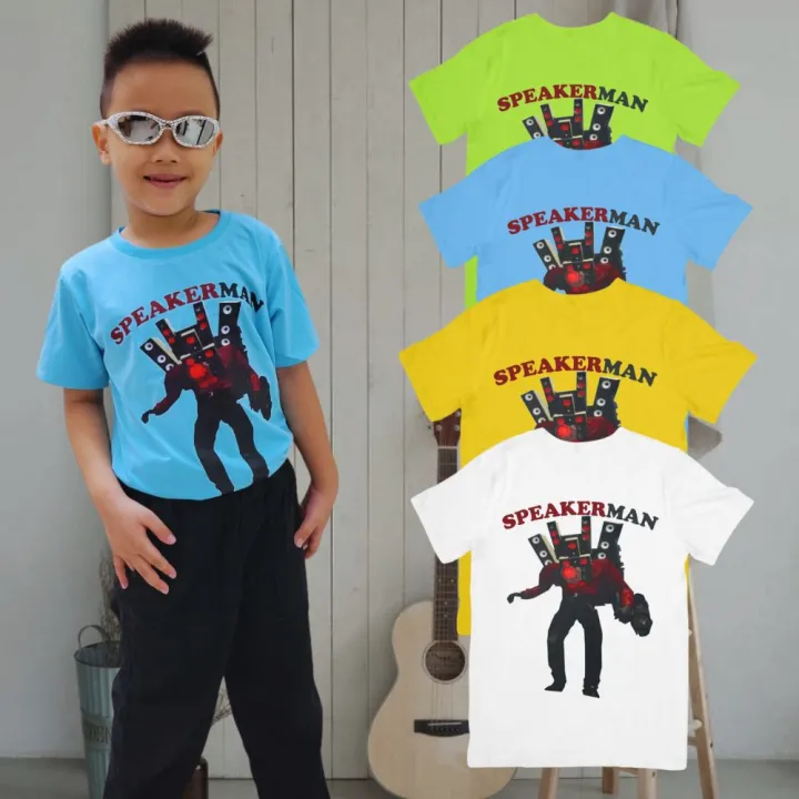 Áo thun in hình Titan Speakerman Skibidi Toilet Quái Vật Người Loa dành cho bé ( Mẫu SPEAKER01)