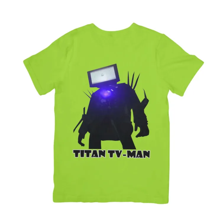 Áo thun in hình Titan TV MAN Quái Vật Đầu Tivi Skibidi Toilet dành cho bé ( Mẫu TVMAN01)