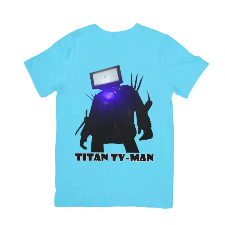 Áo thun in hình Titan TV MAN Quái Vật Đầu Tivi Skibidi Toilet dành cho bé ( Mẫu TVMAN01)