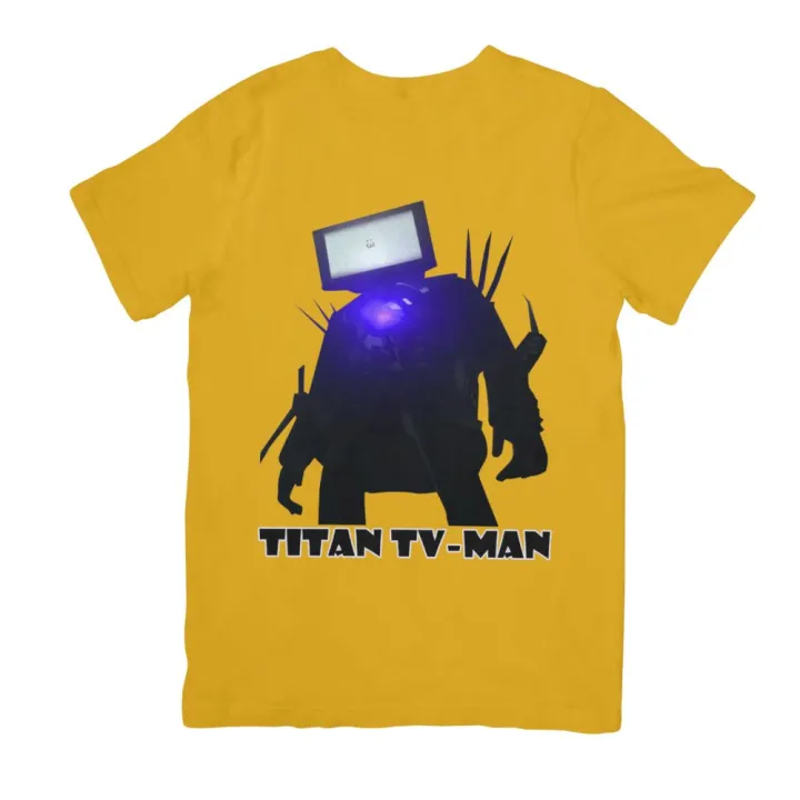 Áo thun in hình Titan TV MAN Quái Vật Đầu Tivi Skibidi Toilet dành cho bé ( Mẫu TVMAN01)