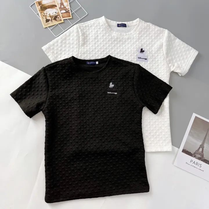 Áo thun nam cổ tròn dập chữ nổi mẫu trend hiện nay chất vải thun xốp cao cấp thoáng khí giá rẻ LinhCon Shop