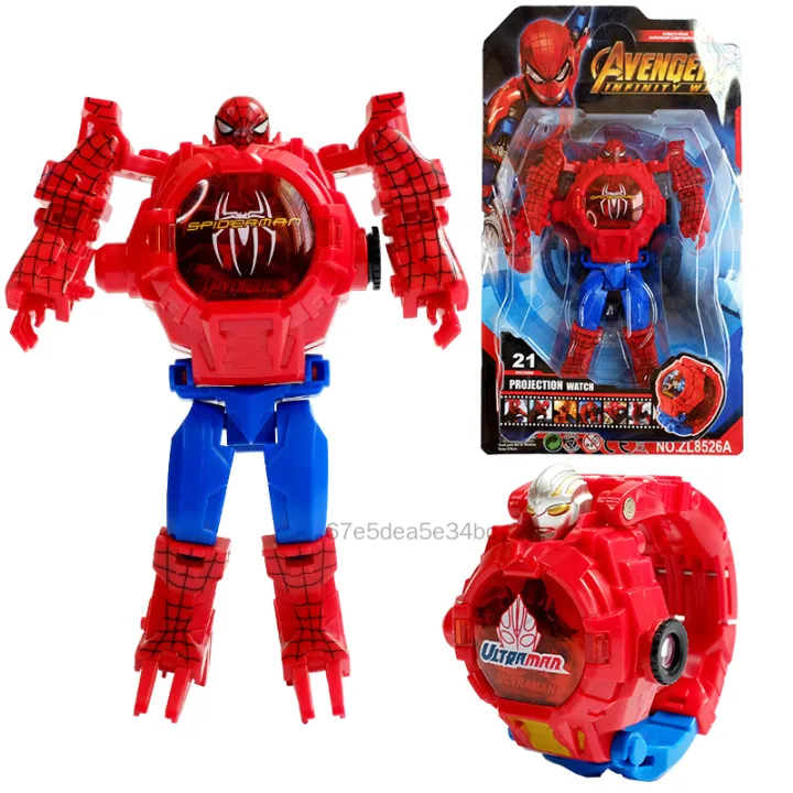 Đồng Hồ Chiếu 3D Thời Trang Cho Trẻ Em Đồng Hồ Biến Hình Robot Quà Tặng Đồ Chơi Đồng Hồ Trẻ Em Đồ Chơi Cho Trẻ Em Bé Trai Bé Gái Điện Tử Biến Dạng Chiếu 3D GHYY-VN
