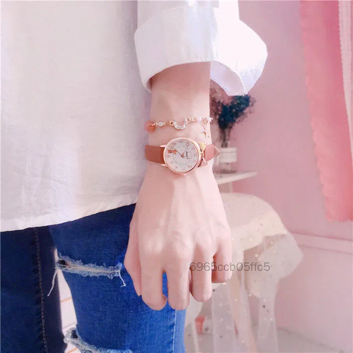 Đồng hồ dạ quang chống thấm nước cho bé gái - Đồng hồ mẫu giáo dễ thương cho bé 10 tuổi