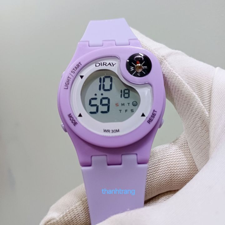 Đồng hồ điện tử trẻ em Diray la bàn cao cấp nhiều màu, xinh đẹp cá tính( GenZ) chống nước, bảo hành, lỗi 1 đổi 1