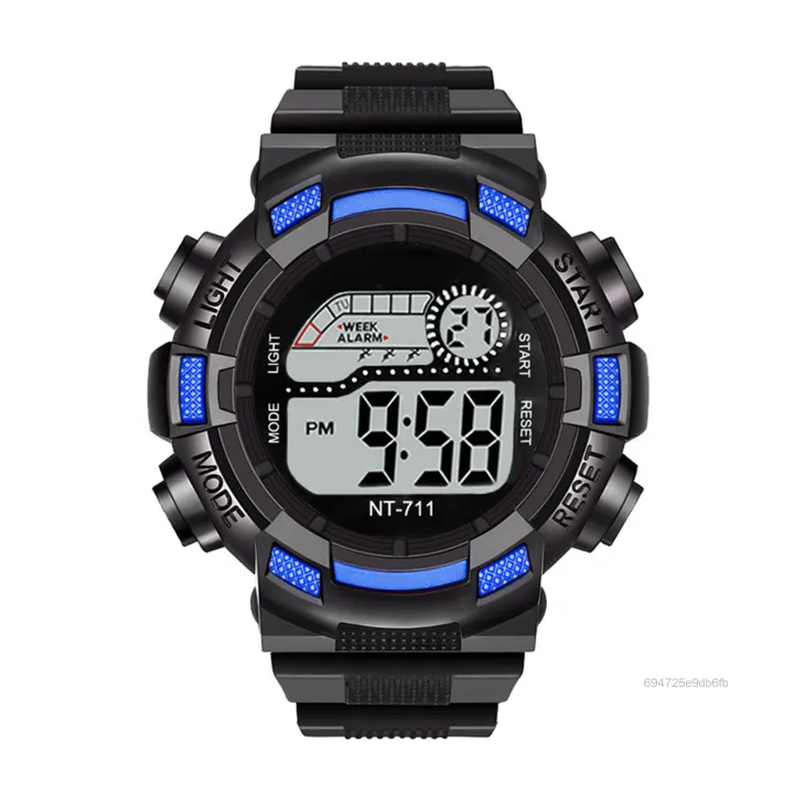 Đồng hồ kỹ thuật số phát sáng đa chức năng của trẻ em không thấm nước AERH-VN