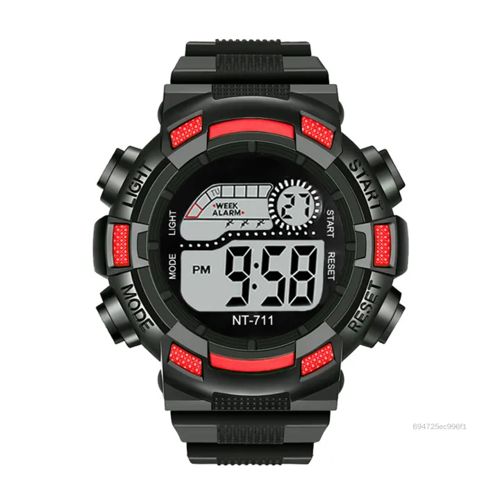 Đồng hồ kỹ thuật số phát sáng đa chức năng của trẻ em không thấm nước AERH-VN