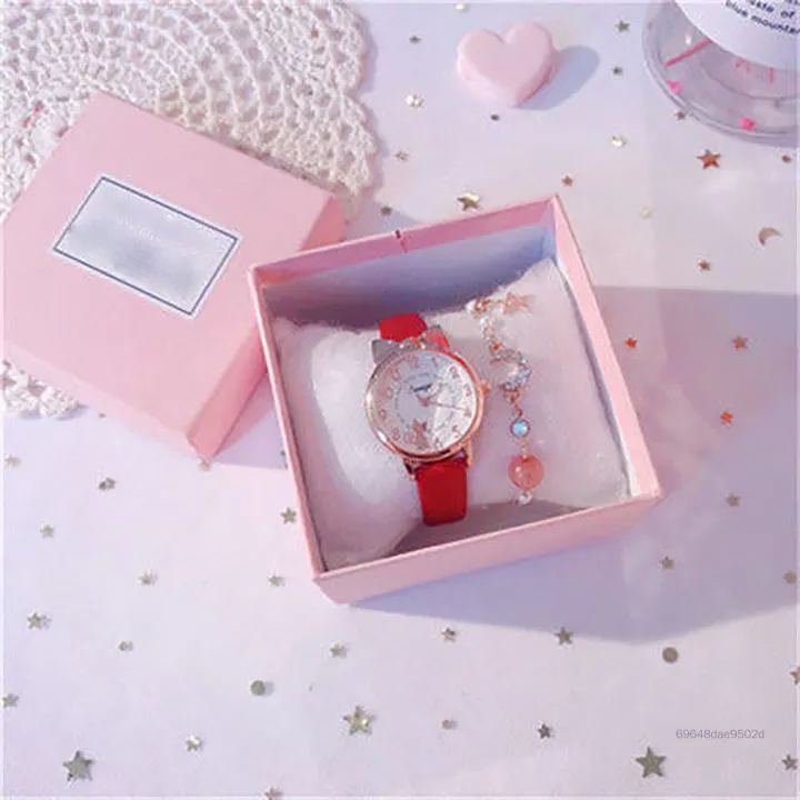 Đồng hồ quà tặng sinh nhật dành cho trẻ em Cô gái mười tuổi học sinh học mẫu giáo HGF-VN