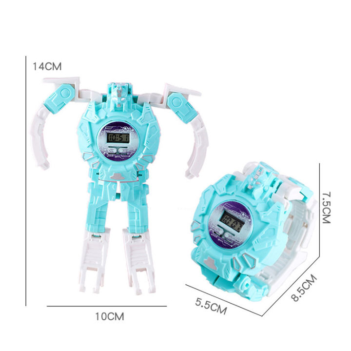Đồng hồ robot biến dạng cho trẻ em,Đồng hồ robot đồ chơi đa chức năng mát mẻ,Kích thích trí tưởng tượng của trẻ em đồ chơi công nghệ điện tử