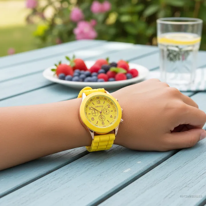 Đồng Hồ Silicon Nam Nữ Thiết Kế Bền Đẹp Thoải Mái Với Phong Cách Jelly Nhiều Màu Sắc DHTY-VN