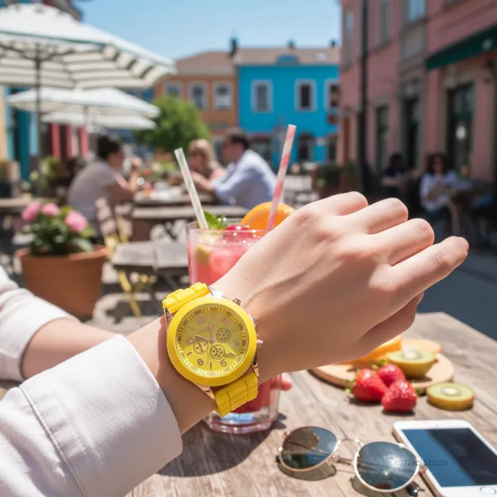 Đồng Hồ Silicon Nam Nữ Thiết Kế Bền Đẹp Thoải Mái Với Phong Cách Jelly Nhiều Màu Sắc DHTY-VN