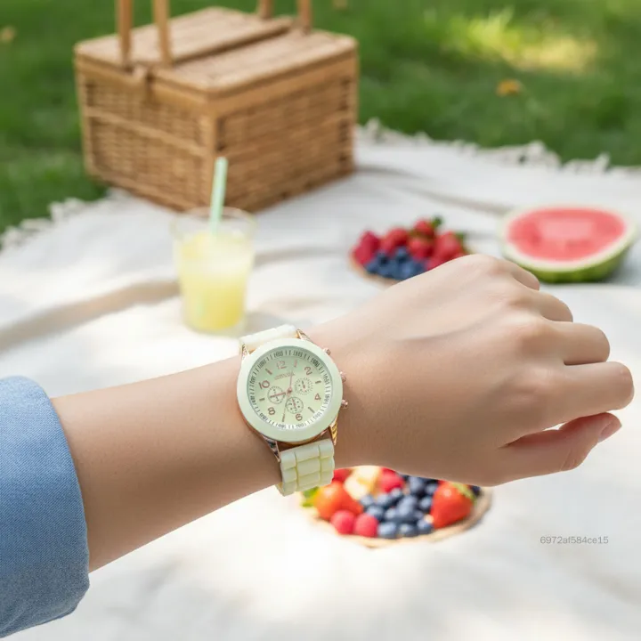 Đồng Hồ Silicon Nam Nữ Thiết Kế Bền Đẹp Thoải Mái Với Phong Cách Jelly Nhiều Màu Sắc DHTY-VN