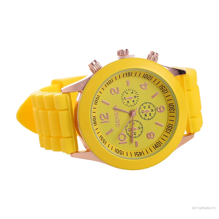 Đồng Hồ Silicon Nam Nữ Thiết Kế Bền Đẹp Thoải Mái Với Phong Cách Jelly Nhiều Màu Sắc DHTY-VN