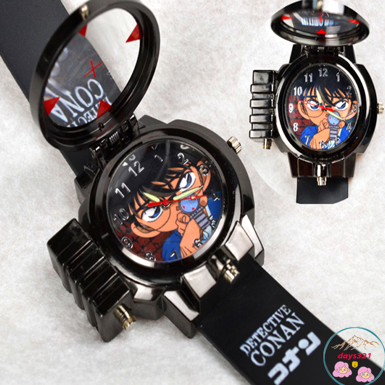 Đồng hồ thám tử Conan tích hợp đèn laser cho bé trai