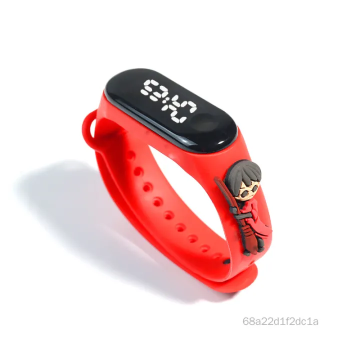 Phim hoạt hình Doll Watch dẫn trẻ em Đồng hồ điện tử Lumining Touchs Vòng đeo tay Đồng hồ chống nước Pel-VN