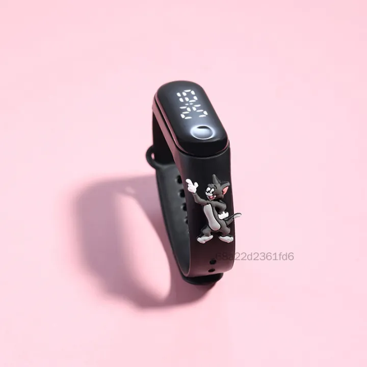 Phim hoạt hình Doll Watch dẫn trẻ em Đồng hồ điện tử Lumining Touchs Vòng đeo tay Đồng hồ chống nước Pel-VN