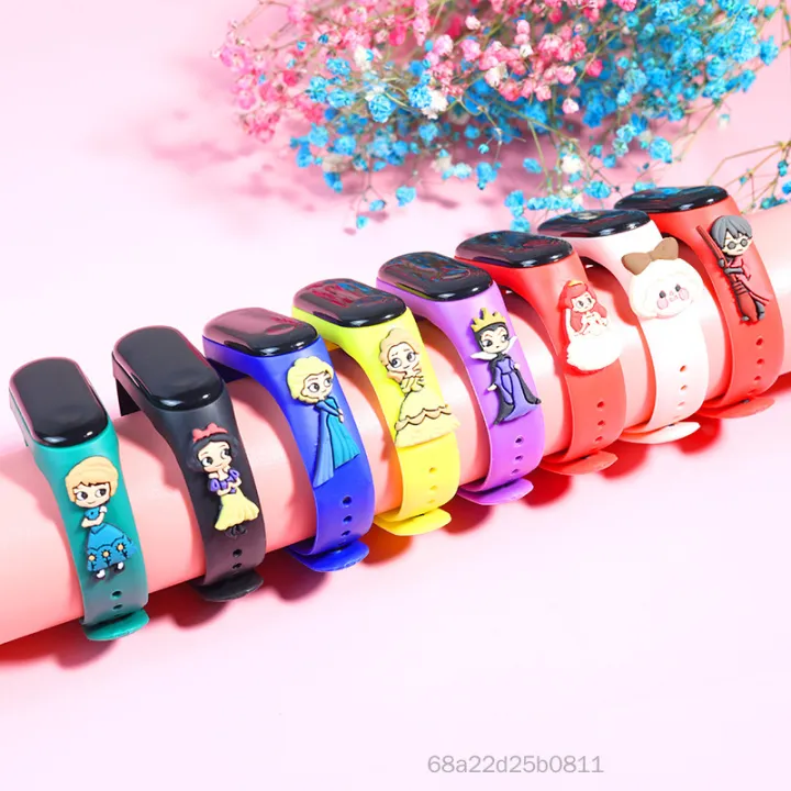 Phim hoạt hình Doll Watch dẫn trẻ em Đồng hồ điện tử Lumining Touchs Vòng đeo tay Đồng hồ chống nước Pel-VN