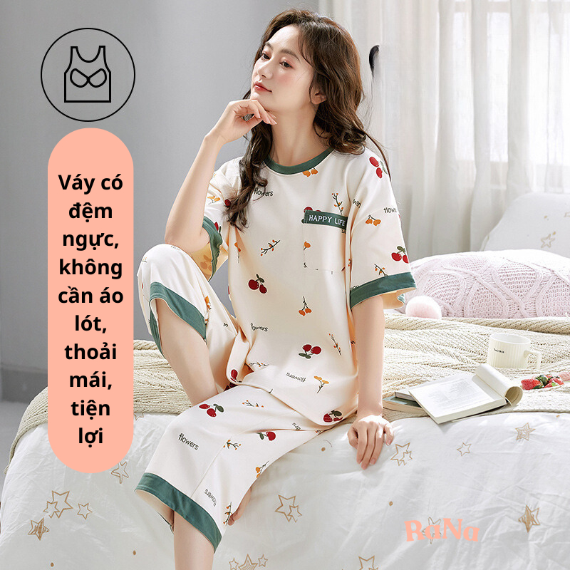 Bộ đồ mùa hè phối áo cộc tay và quần short cho bé gái Minnie 1992