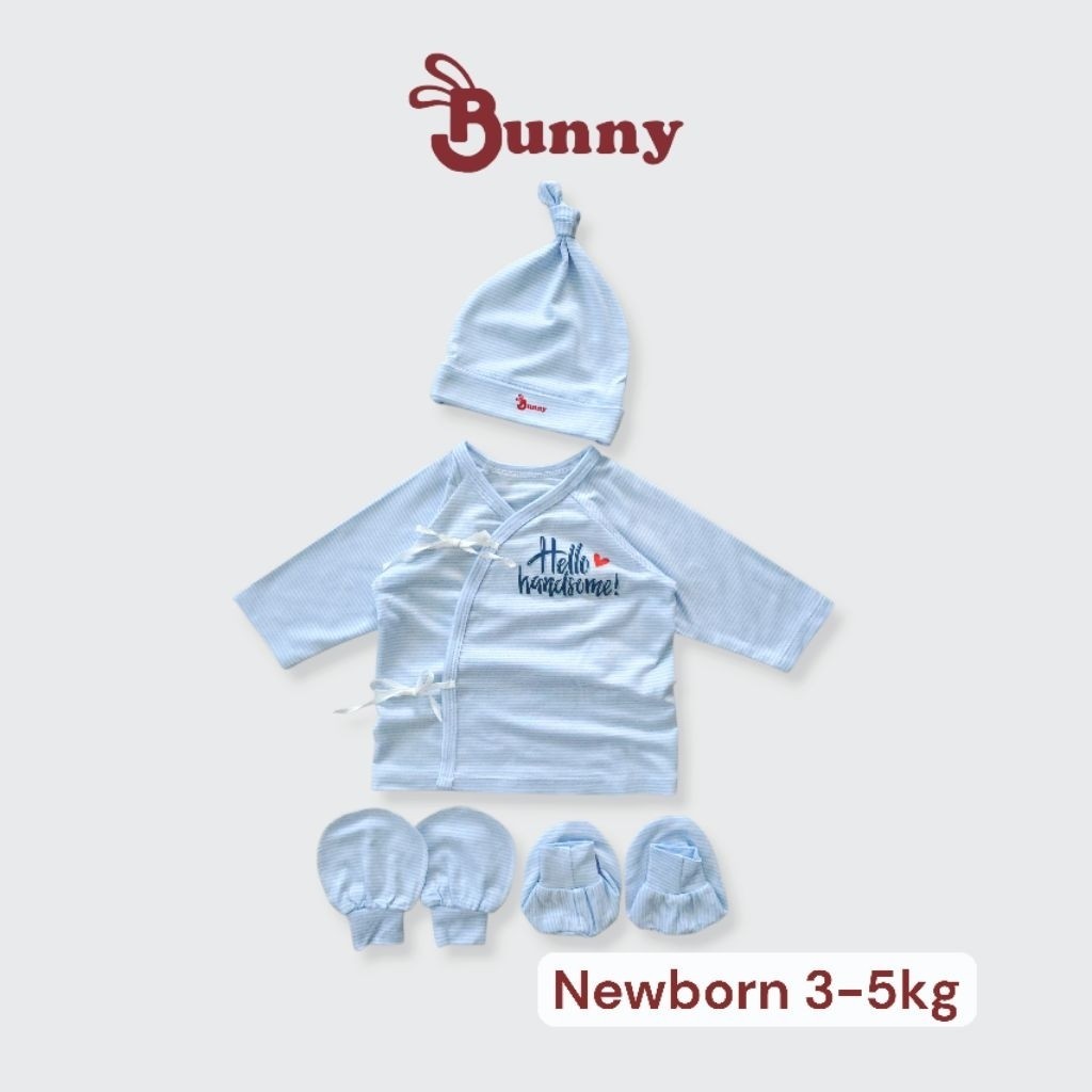 Bộ Sơ Sinh Mát Lạnh 4 Chi Tiết Thoáng Khí Cho Bé Trai
