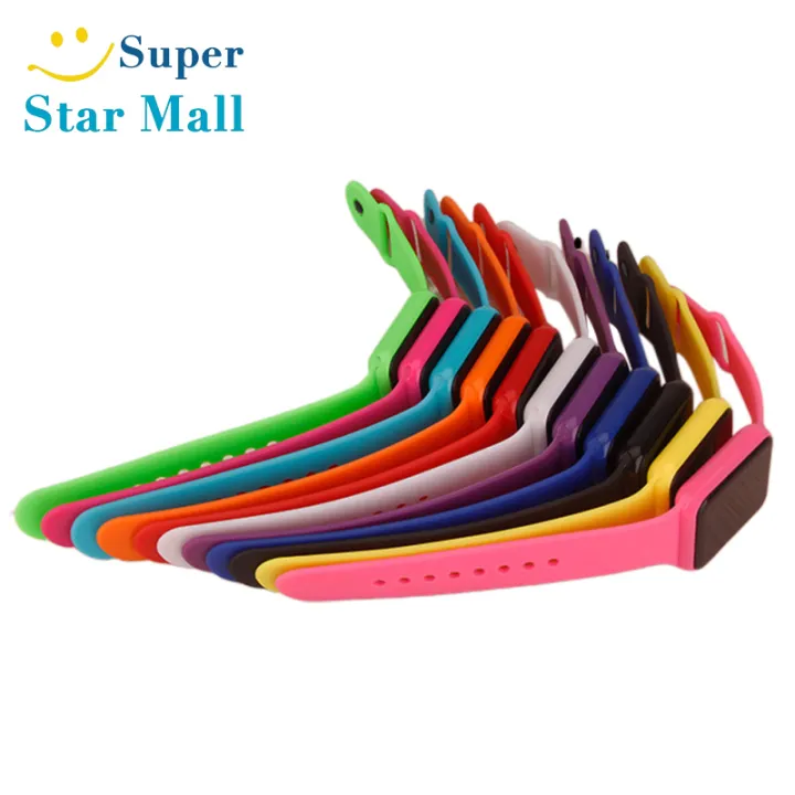Supermall Đồng Hồ Kỹ Thuật Số LED Cho Nam Nữ Đồng Hồ Đeo Tay Thể Thao Trẻ Em Hình Vuông Hiển Thị Ngày 24 Tháng Năm