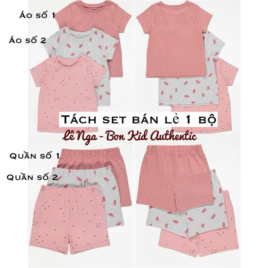 Bộ thun George UK họa tiết năng động cho bé trai bé gái