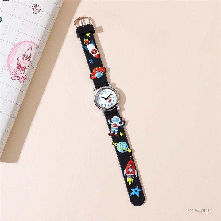 Trẻ em Thanh tay Cổ tay Đồng hồ dễ đọc Mẫu giáo Tìm hiểu thời gian đồng hồ cho trẻ mới biết đi bé gái DHTY-VN