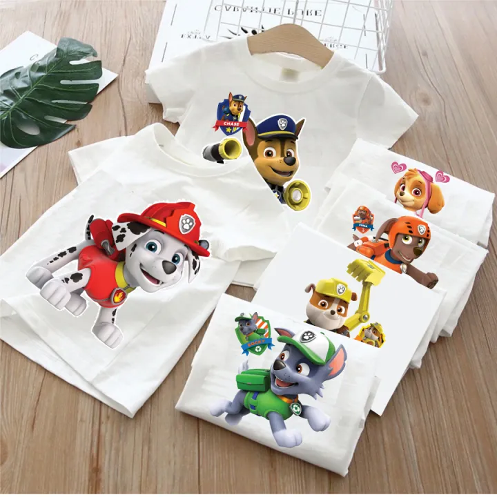 [ Đủ Size ] Áo thun đội chó cứu hộ Paw Patrol tay ngắn cho bé trai bé gái cực kool
