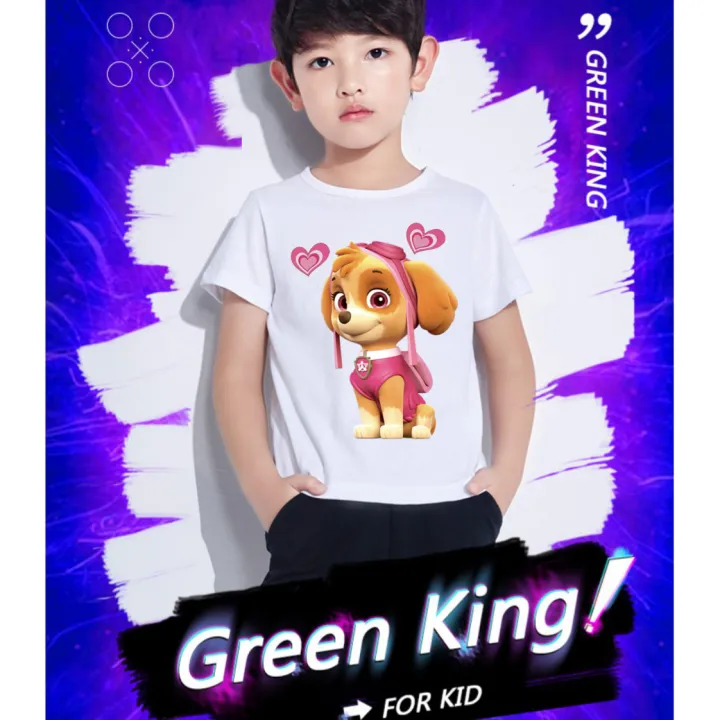 [ Đủ Size ] Áo thun đội chó cứu hộ Paw Patrol tay ngắn cho bé trai bé gái cực kool