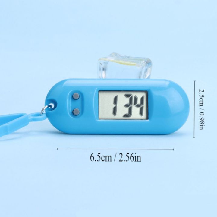 UYDG Đồng hồ hình bầu dục Móc khóa đồng hồ điện tử kỹ thuật số Màn hình chìa khóa Bảng hiển thị thời gian Móc khóa đồng hồ điện tử Đồng hồ đeo tay Nhỏ Đồng hồ kỹ thuật số LED Mini Sinh viên